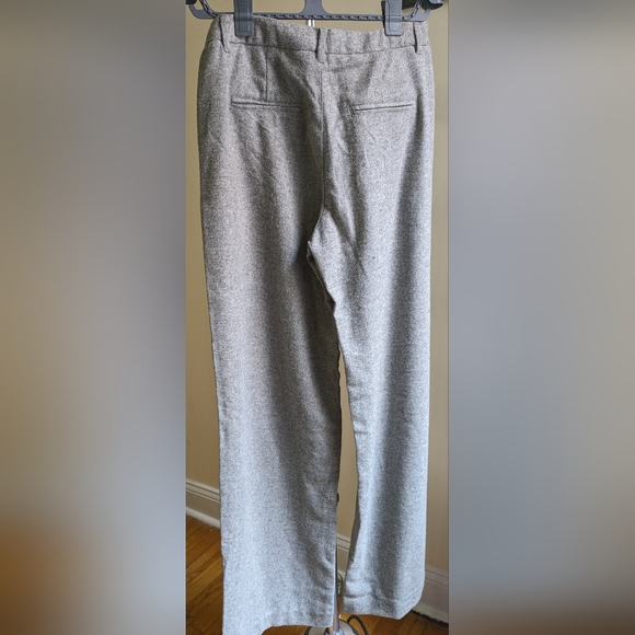 H&M L.O.G.G Size 8 Wide Leg Grey Wool Pants - Picture 4 of 7